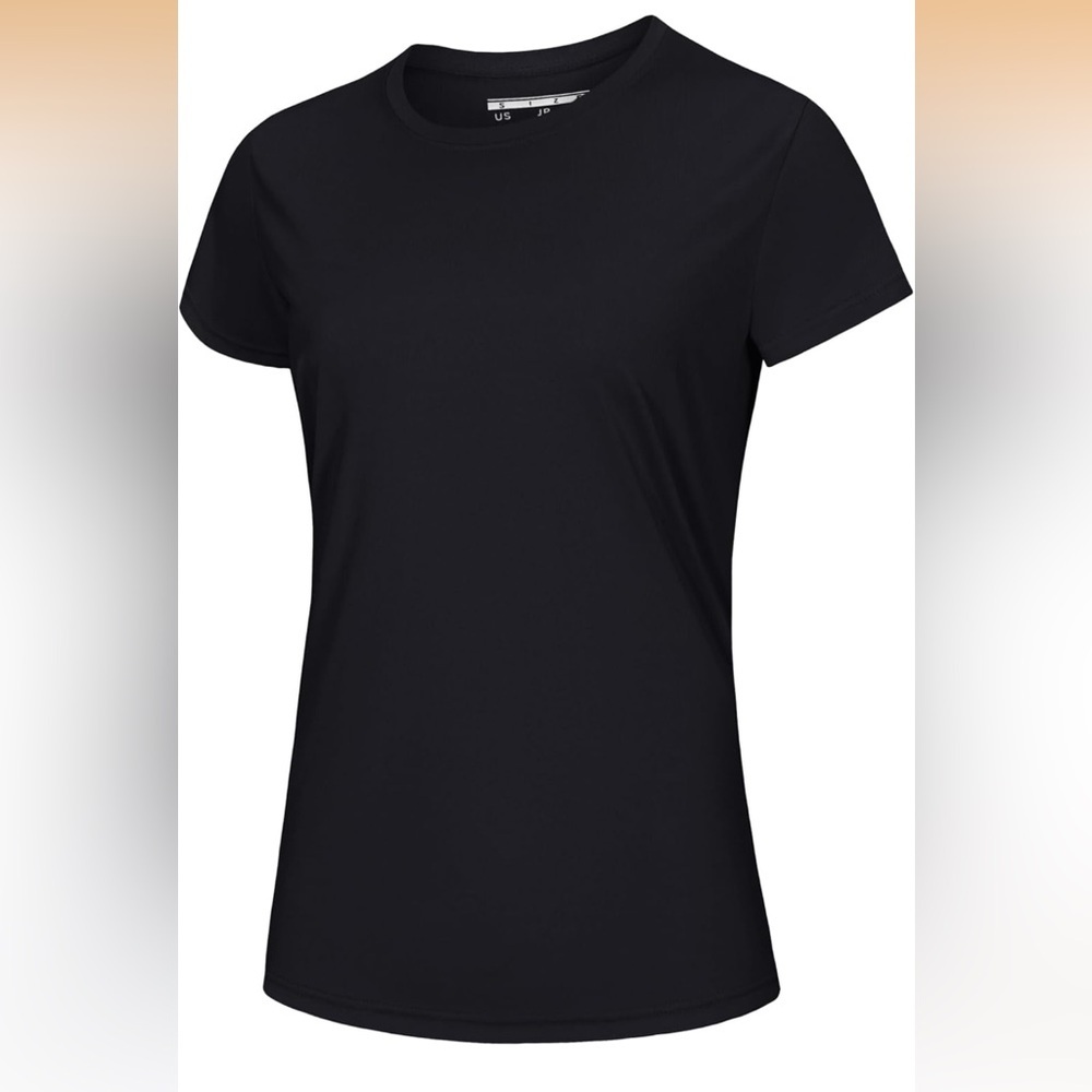 Women’s Black Workout Short Sleeve T-Shirt